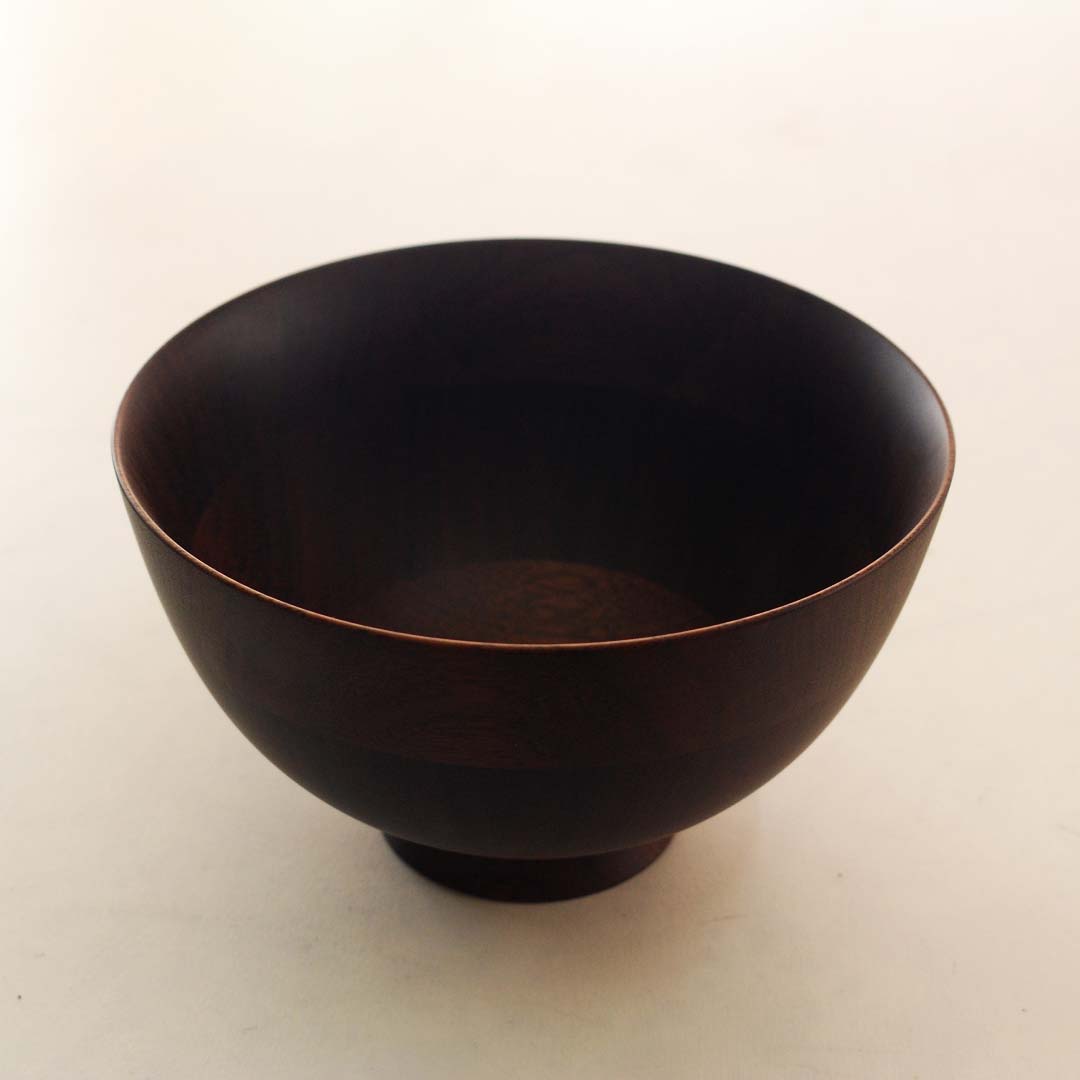 Premium Handcrafted Wooden Rice Bowl - Natural & Eco-Friendly Dining Set for Sushi, Rice, Noodles | Perfect for Japanese Cuisine, Home Kitchen & Restaurant Use