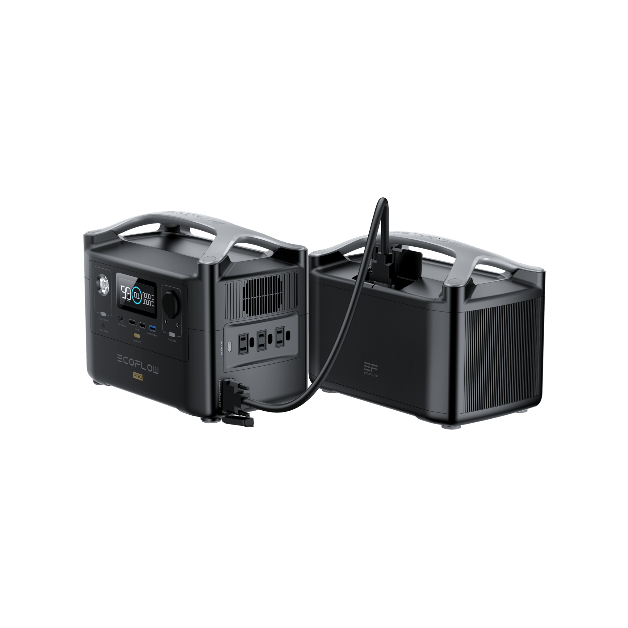 EcoFlow RIVER Pro Portable Power Station Extra Battery - 720Wh Capacity | Solar Generator Backup for Camping, RV, Emergencies & Outdoor Adventures