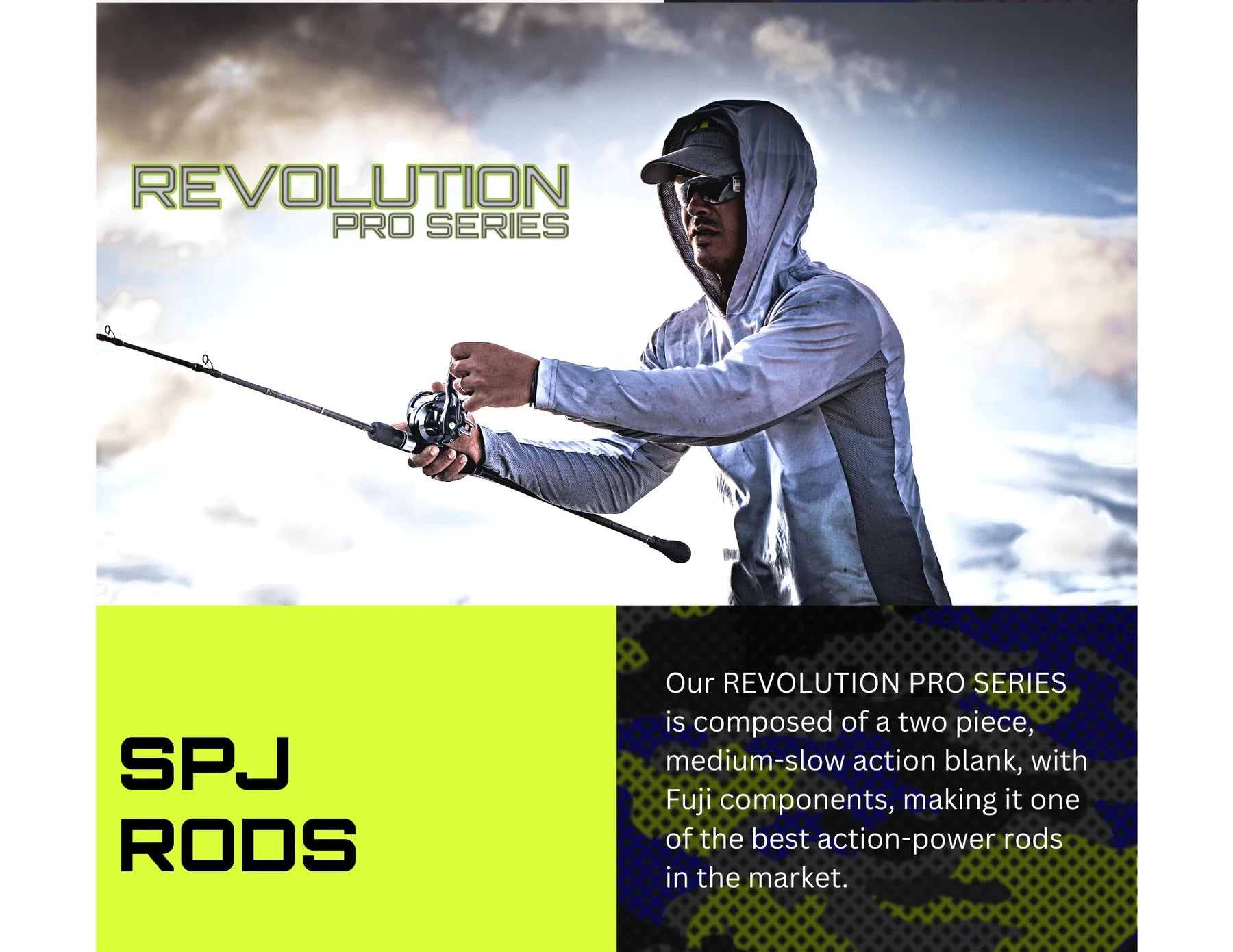 JYG Pro Revolution Long Fall Jigging Fishing Rods - Premium Saltwater & Freshwater Fishing Gear for Deep Sea, Ice Fishing and Bass Angling
