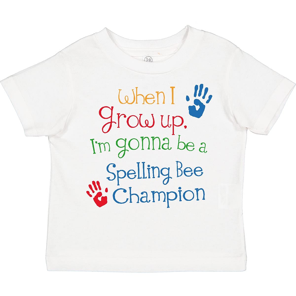 Inktastic Spelling Bee Champion Future Toddler T-Shirt - Cute & Comfortable Cotton Tee for Baby Boys & Girls - Perfect for School Events, Spelling Contests & Playdates