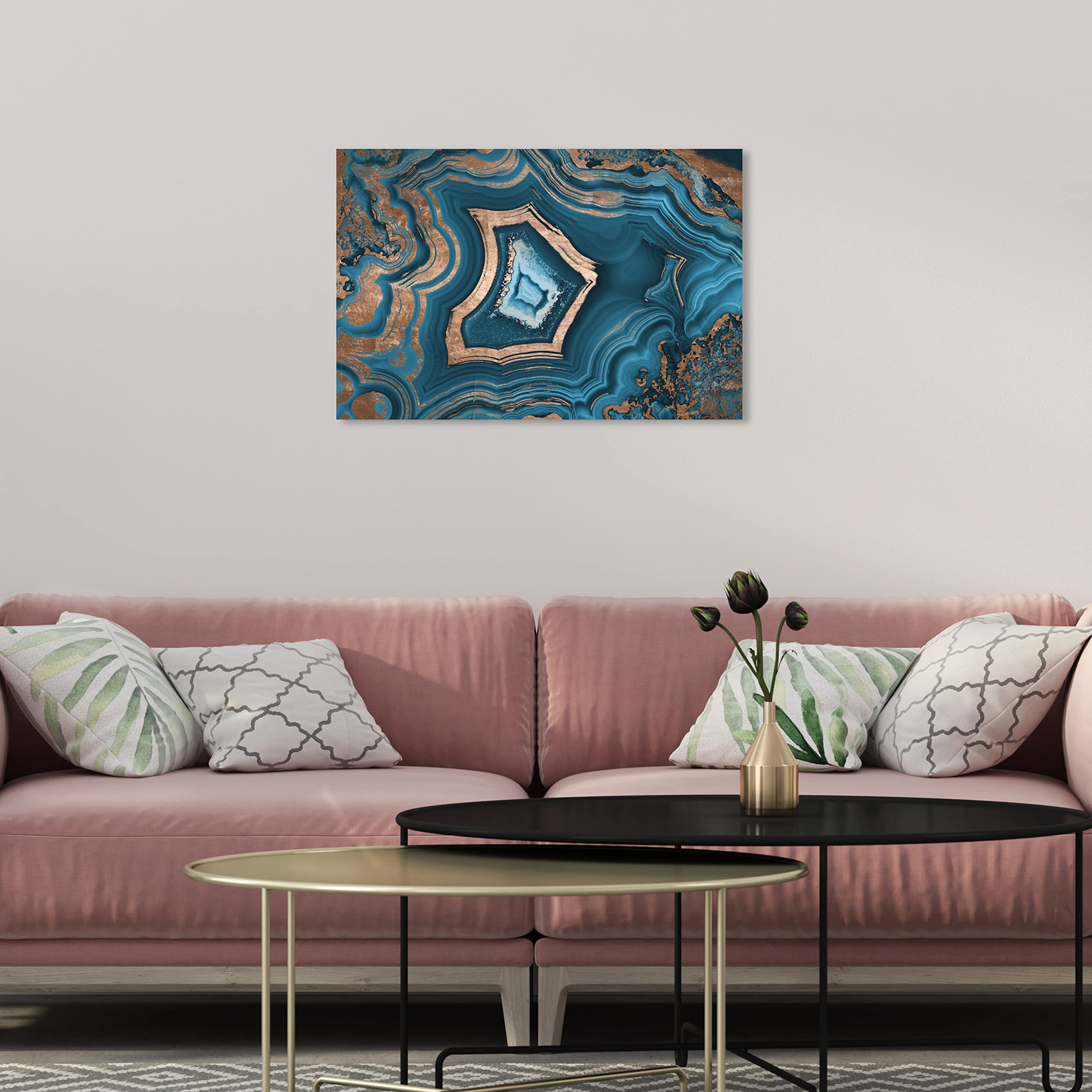 Abstract Wall Art Canvas Prints 'Dreaming About You Geode' - Modern Home Decor for Living Room, Bedroom & Office