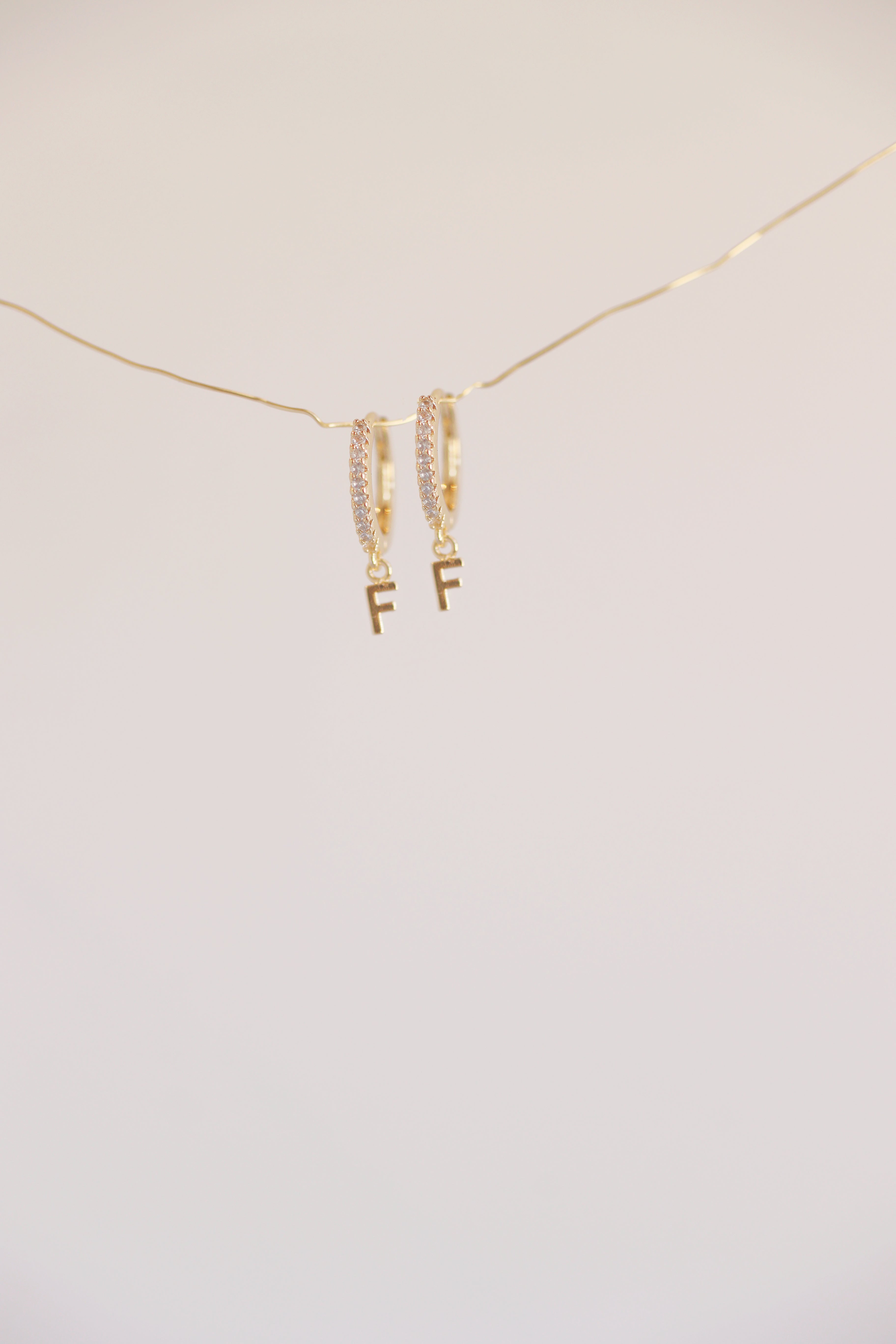 Mini Monogram Huggie Earrings - Personalized Gold Plated Hoop Earrings for Women, Perfect for Everyday Wear & Gifts