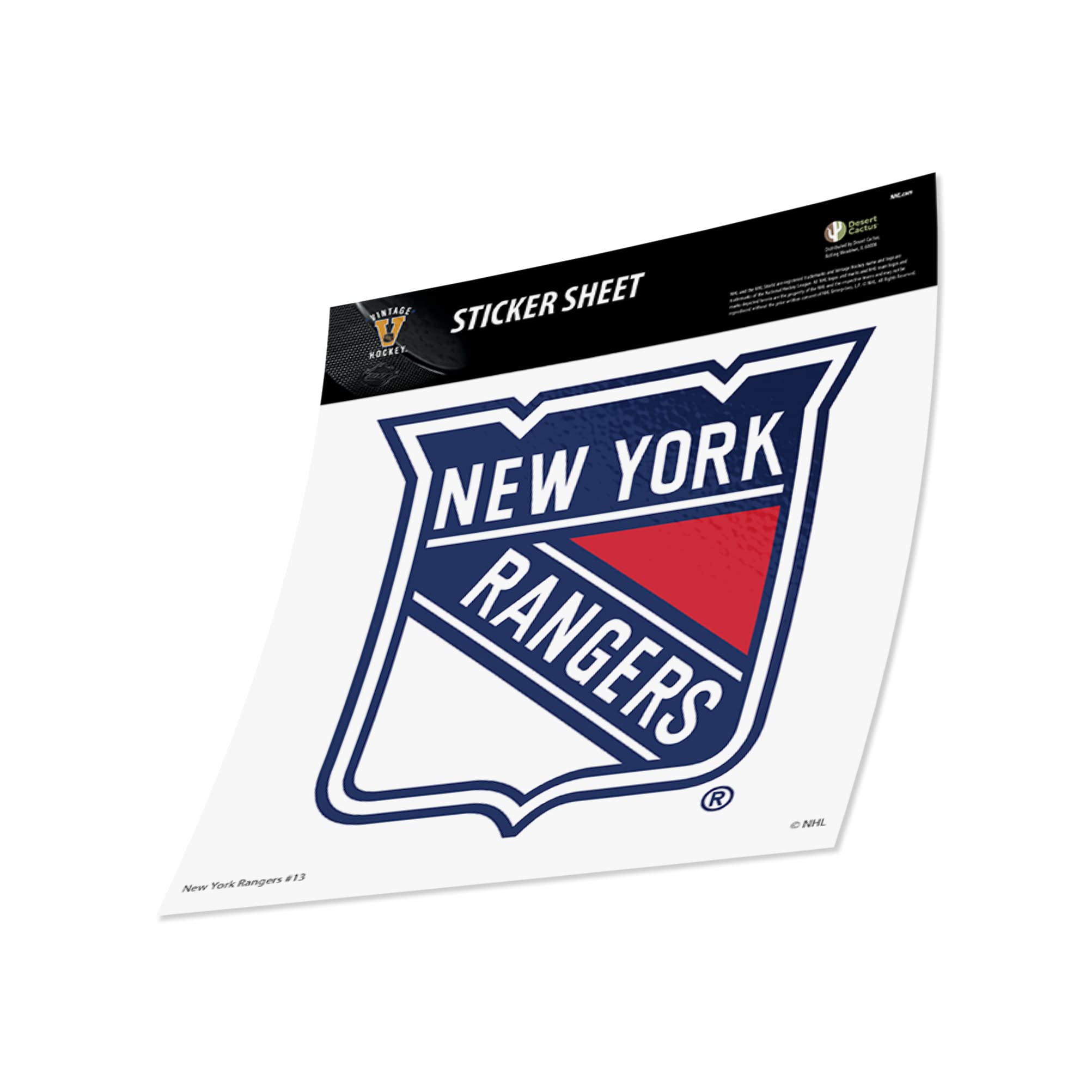 A Tale of Passion and Pride: The Vintage New York Rangers Sticker