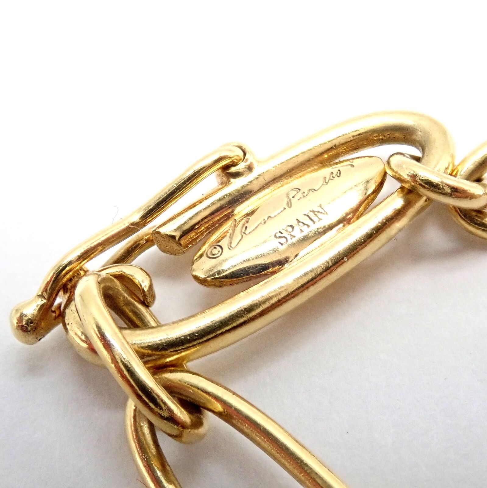 Authentic Tiffany & Co Peretti 18k Yellow Gold 30mm Disc Pendant Necklace - Elegant Jewelry Gift for Women, Perfect for Weddings, Anniversaries & Special Occasions