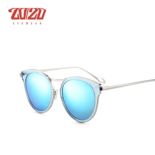 20/20 Women's Polarized Metal Frame Sunglasses P0877 - UV Protection, Lightweight & Stylish for Driving, Beach & Outdoor Activities
