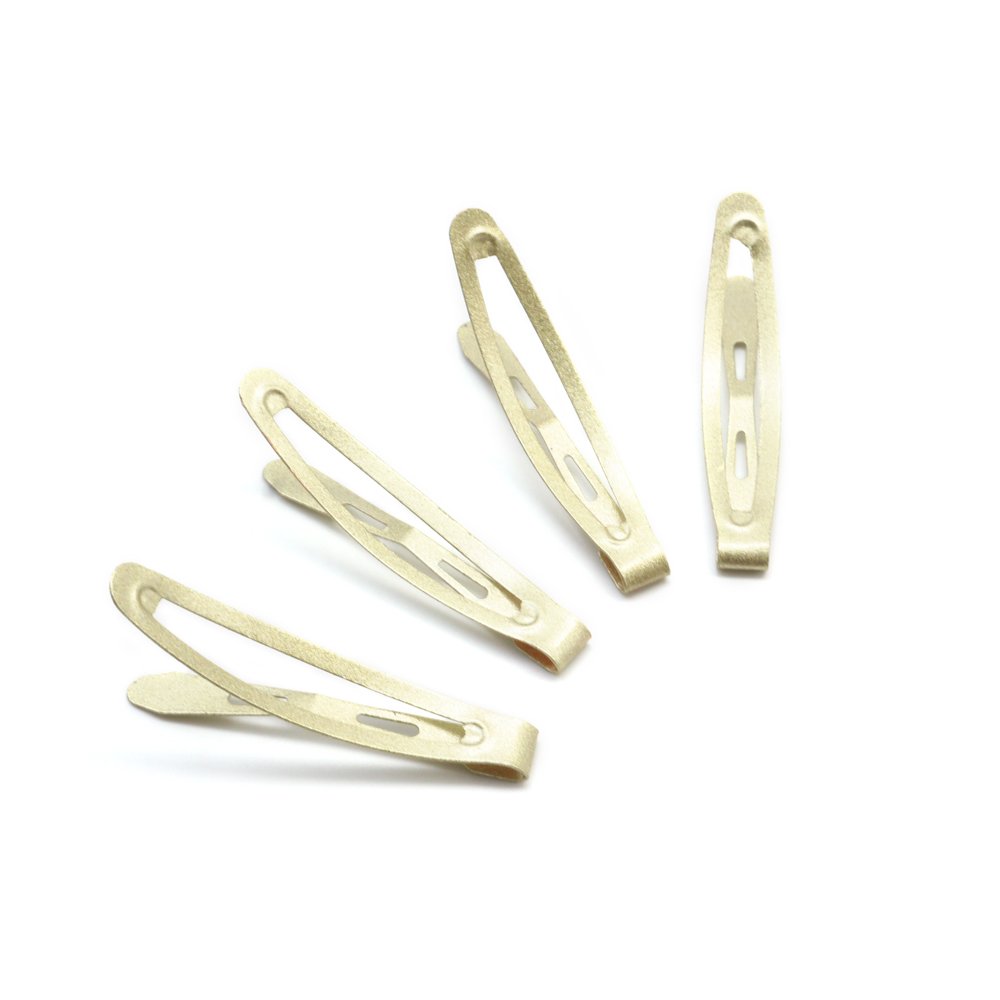 20Pcs Mini Snap Hair Clips for Women - 4.5CM Thin Hair Barrettes (Blonde) | Daily Styling & Updos