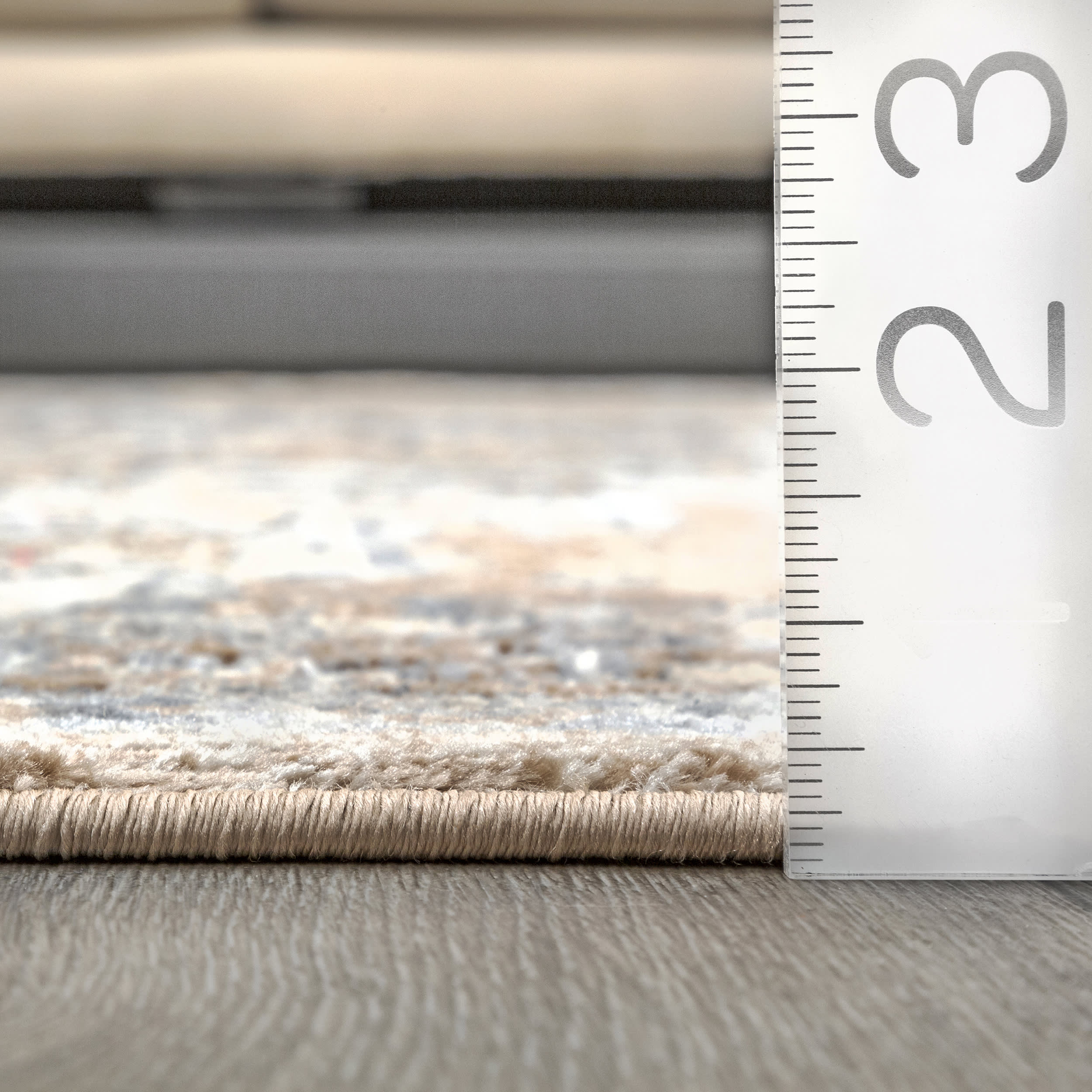 Ivied Medallion Beige Area Rug - Elegant Floral Design for Living Room, Bedroom & Dining Room Decor