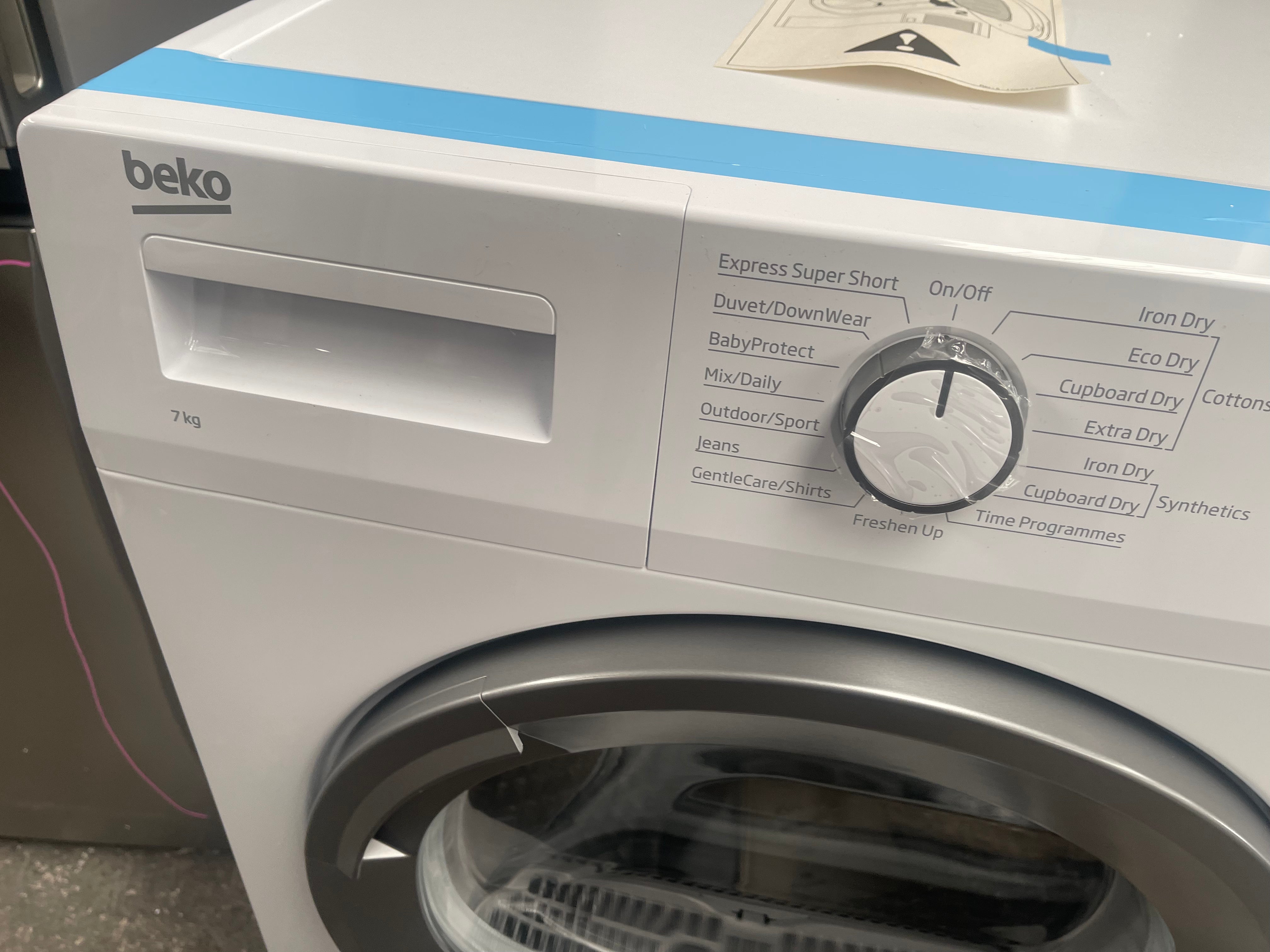 Beko BDP710W 7kg Heat Pump Dryer - Energy Efficient, Quiet & Gentle on Clothes | Factory Second Condition | Perfect for Apartments, Laundry Rooms & Small Spaces