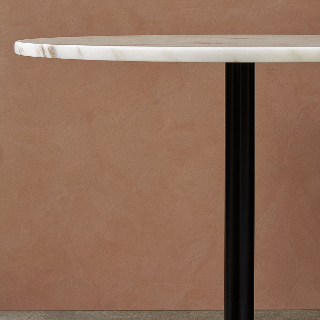 Elegant Harbour Column Round Dining Table - Perfect for Small Spaces, Breakfast Nooks & Cozy Kitchen Settings