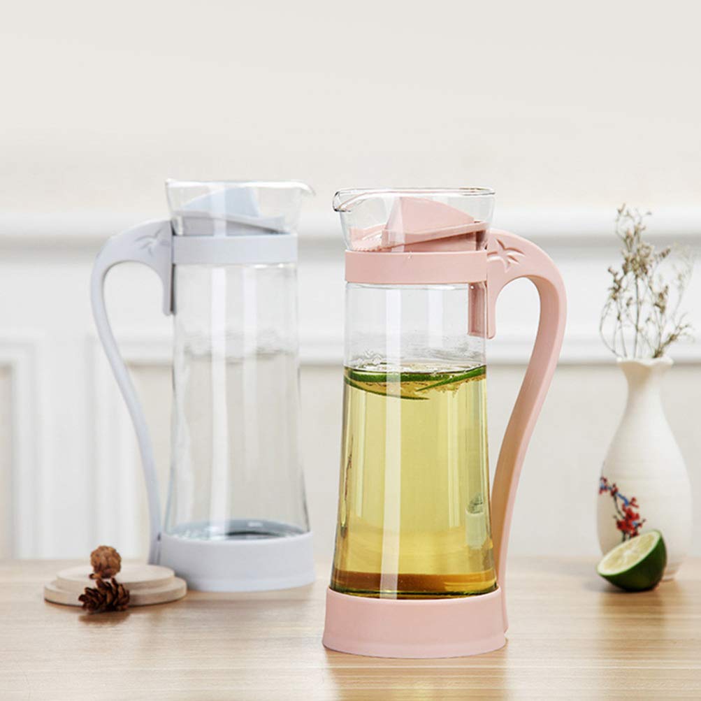 Premium Borosilicate Glass Pitcher - 68oz Iced Tea & Cold Beverage Pitcher with Lid - Heat & Shatter Resistant for Hot/Cold Drinks - Perfect for Lemonade, Iced Tea, Juice & Water - Great for Parties, BBQs & Home Use