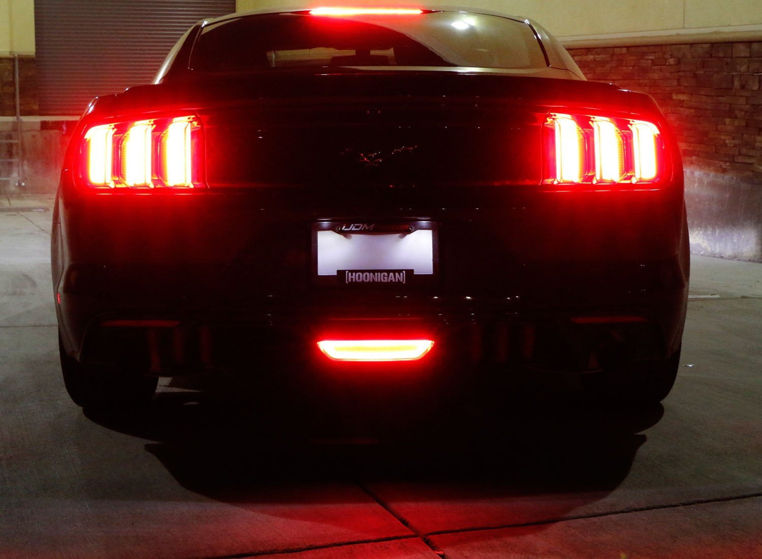15-17 Ford Mustang Euro Style 3-in-1 LED Rear Fog Light with Brake & Reverse Light - High Visibility Safety Upgrade for Night Driving & Bad Weather Conditions