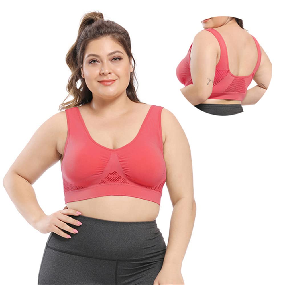 2022 Summer Women's Breathable Cool Lift Up Air Bra - Seamless Air Permeable Comfort Bra with Removable Pads | Perfect for Yoga, Gym Workouts & Hot Weather