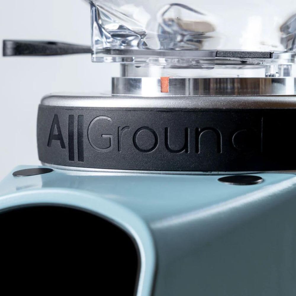 Premium Fiorenzato AllGround Home Coffee Grinder - Italian-Made Electric Burr Grinder for Espresso, Drip & French Press - Perfect for Kitchen, Office & RV Use (Blue)