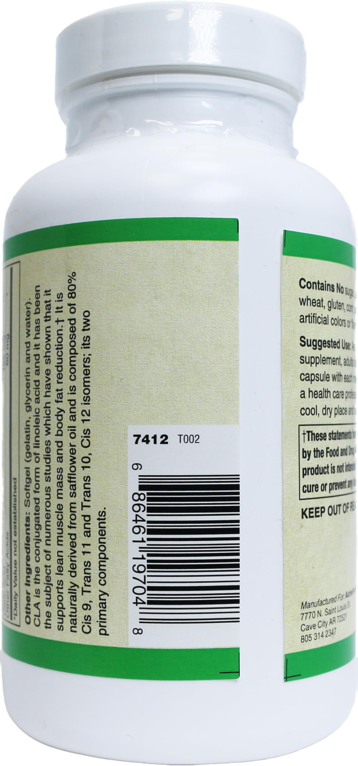 Premium CLA (Conjugated Linoleic Acid) 1250mg Softgels - High Potency 1:1 Isomer Ratio for Weight Management & Muscle Support - Ideal for Fitness Enthusiasts & Healthy Lifestyle