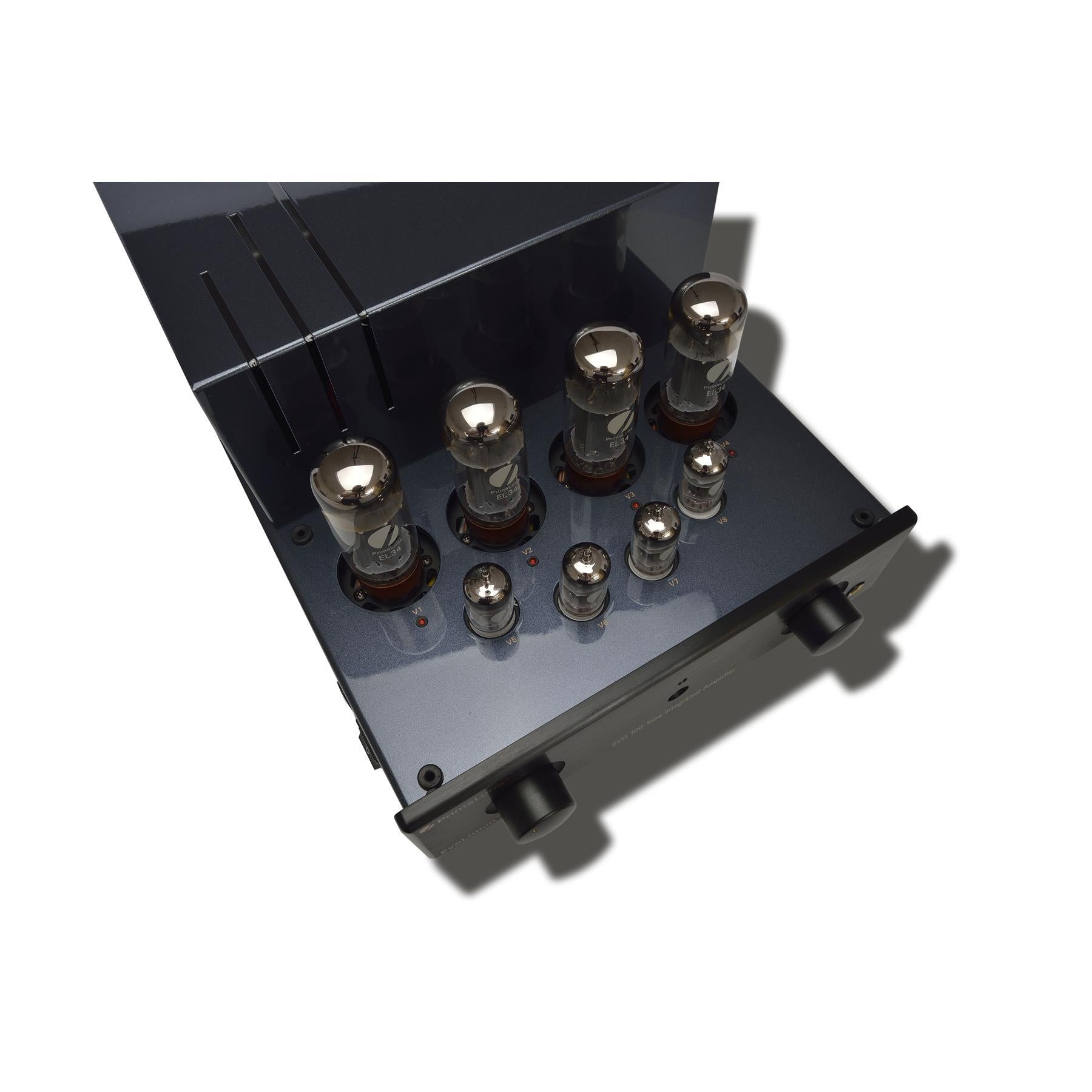 PrimaLuna EVO 100 Integrated Tube Amplifier - High-End Vacuum Tube Stereo Amp for Audiophiles | Perfect for Home Theater & Music Listening Rooms
