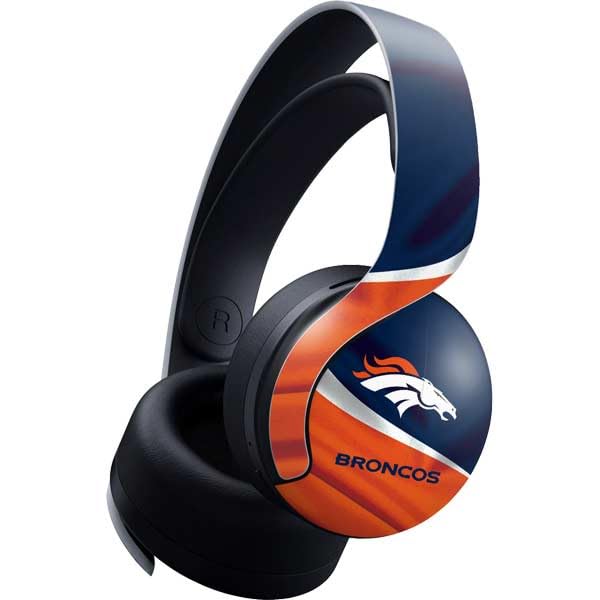 Officially Licensed NFL Denver Broncos Gaming Skin Decal for PS5 Pulse 3D Wireless Headset - Custom Protective Cover for Enhanced Gaming Experience