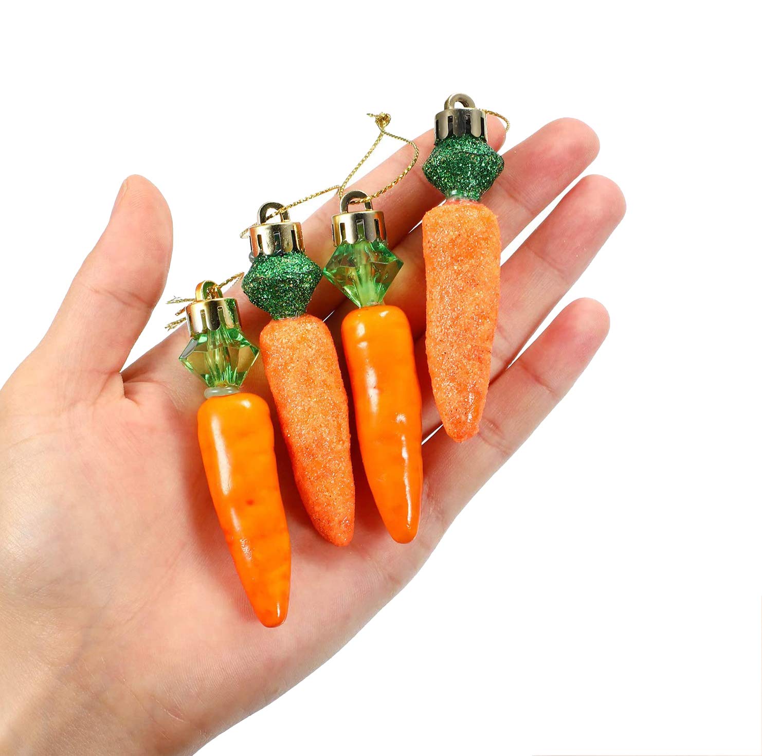 12 Pcs DIY Carrot Craft Ornaments - Easter Hanging Decorations for Home, Party & Gift - Perfect for Easter Egg Hunts, Spring Decor & Baby Showers