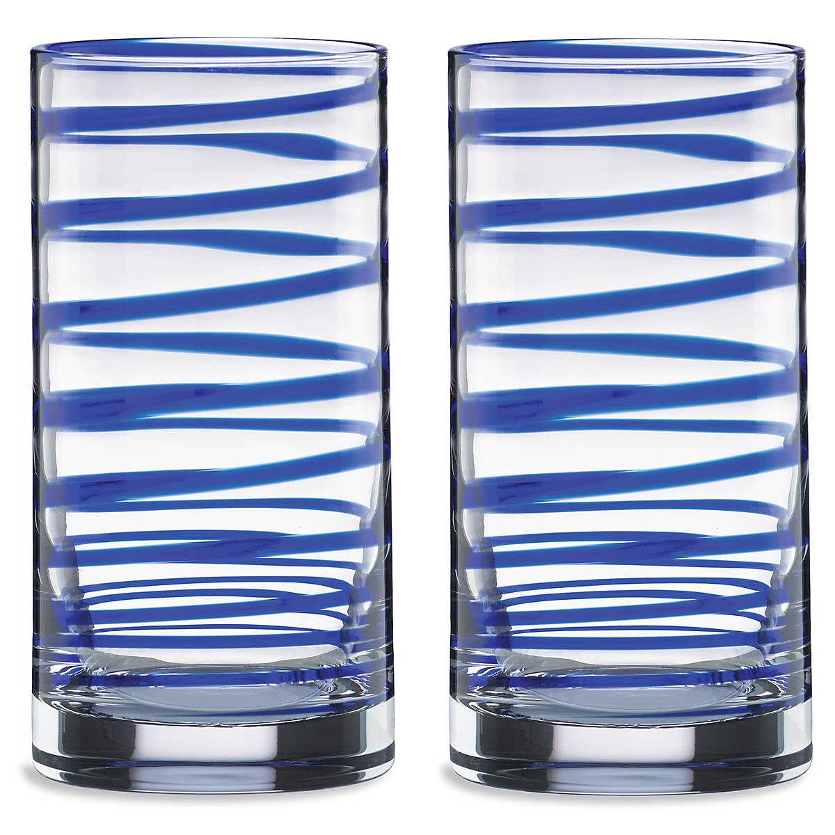 Premium Charlotte Street Highball Glasses Set of 2 - 16oz Crystal Clear Bar Glasses for Cocktails, Whiskey, Iced Tea & Entertaining - Elegant Drinkware for Home Bar, Parties & Gifts