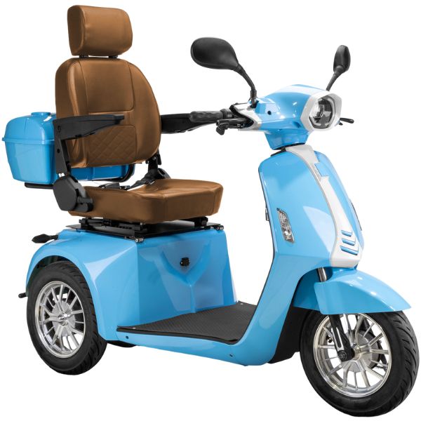 Premium Heavy Duty 3-Wheel Mobility Scooter for Adults - Lightweight & Foldable Electric Scooter with Long Battery Life - Ideal for Seniors, Travel, Shopping & Outdoor Activities