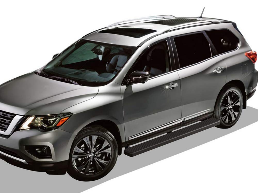 APS Premium 6in Black Running Boards - Compatible with Nissan Pathfinder 2013-2021 | Side Step Nerf Bars for Easy Entry & Exit | Rugged Off-Road Protection