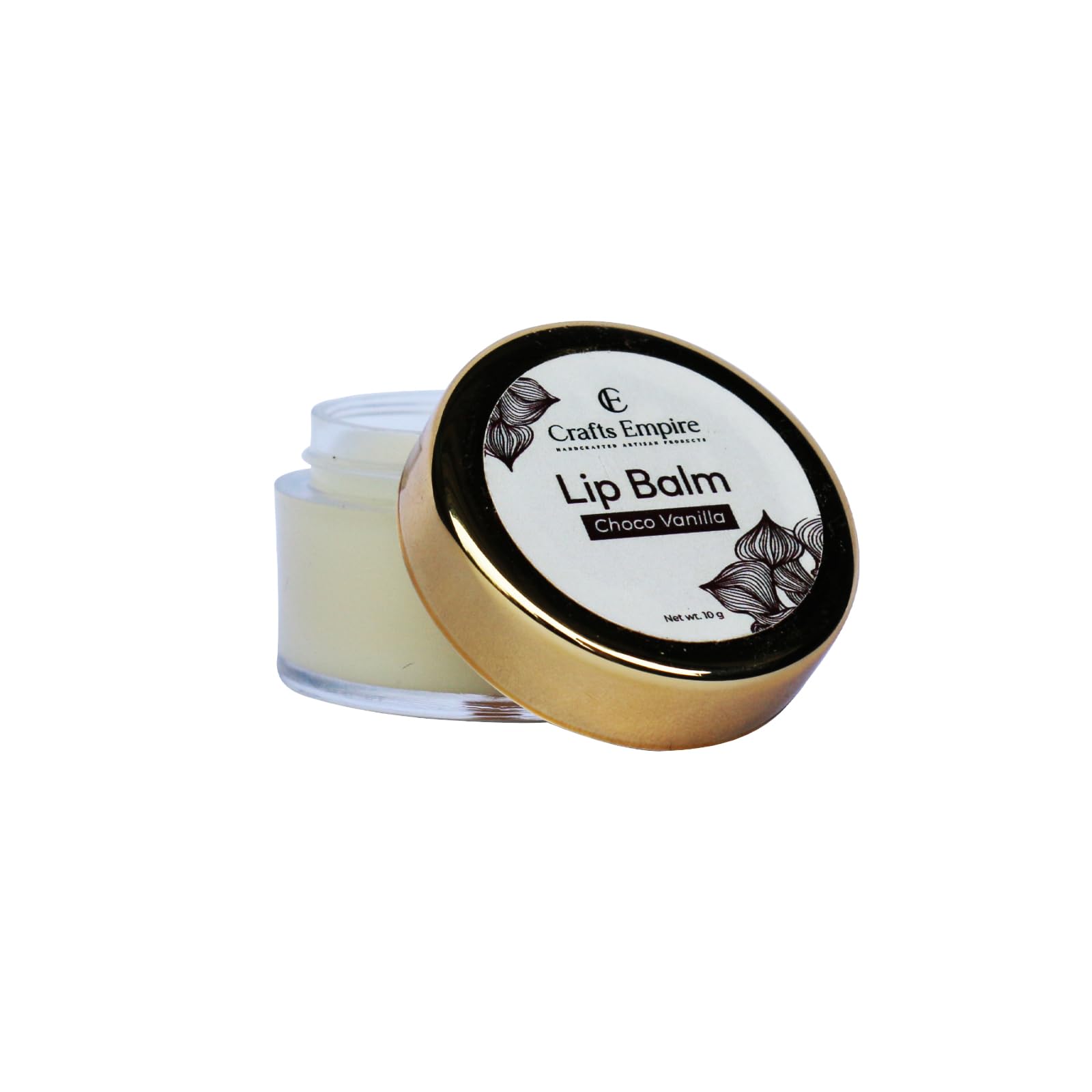 CRAFTS EMPIRE Chocolate Vanilla Lip Balm - 10g Moisturizing & Nourishing Lip Care for Dry, Chapped Lips - Perfect for Winter, Travel & Daily Use