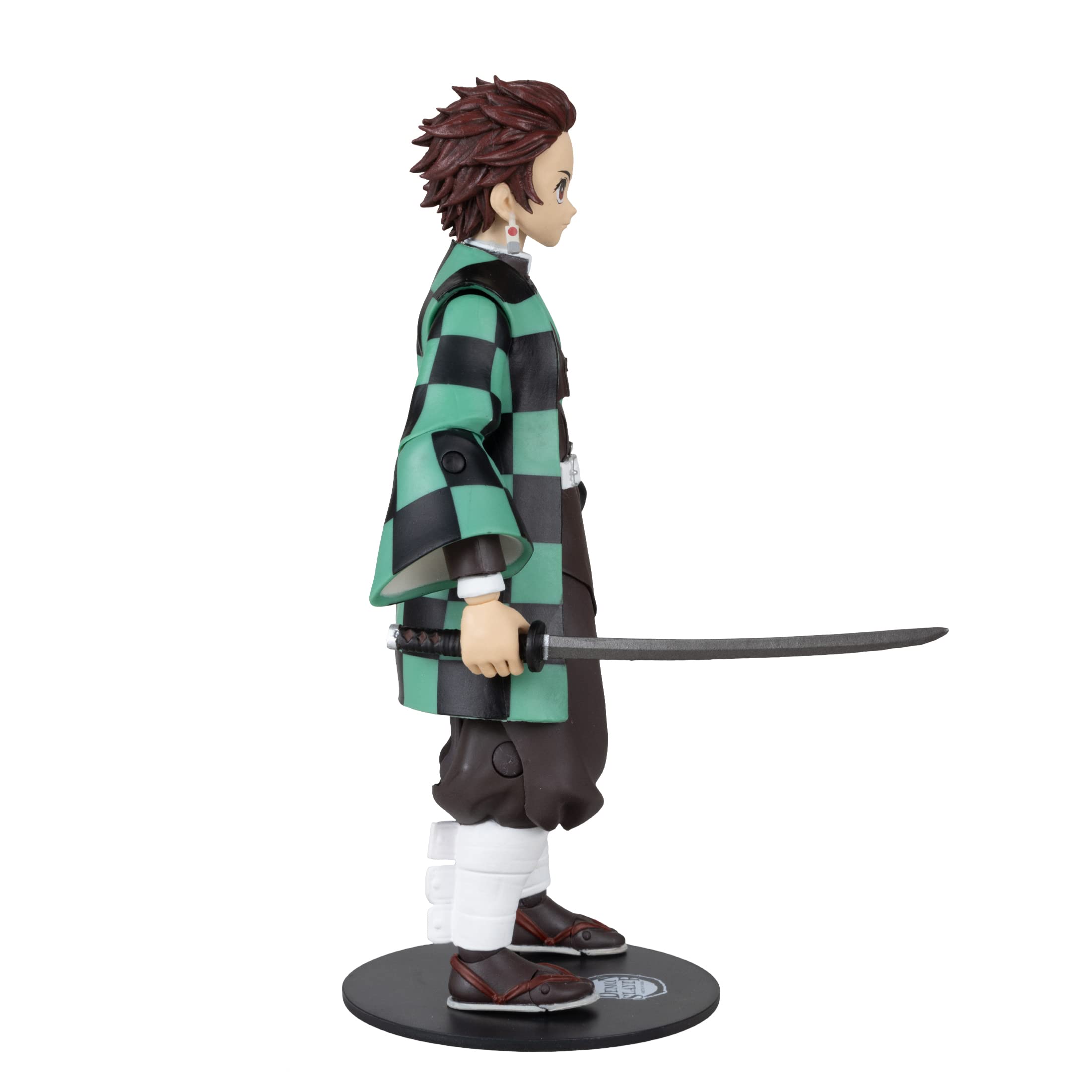 McFarlane Toys Demon Slayer 7-Inch Action Figure Wave 1 - Tanjiro Kamado Collectible Anime Figure for Display & Cosplay Play