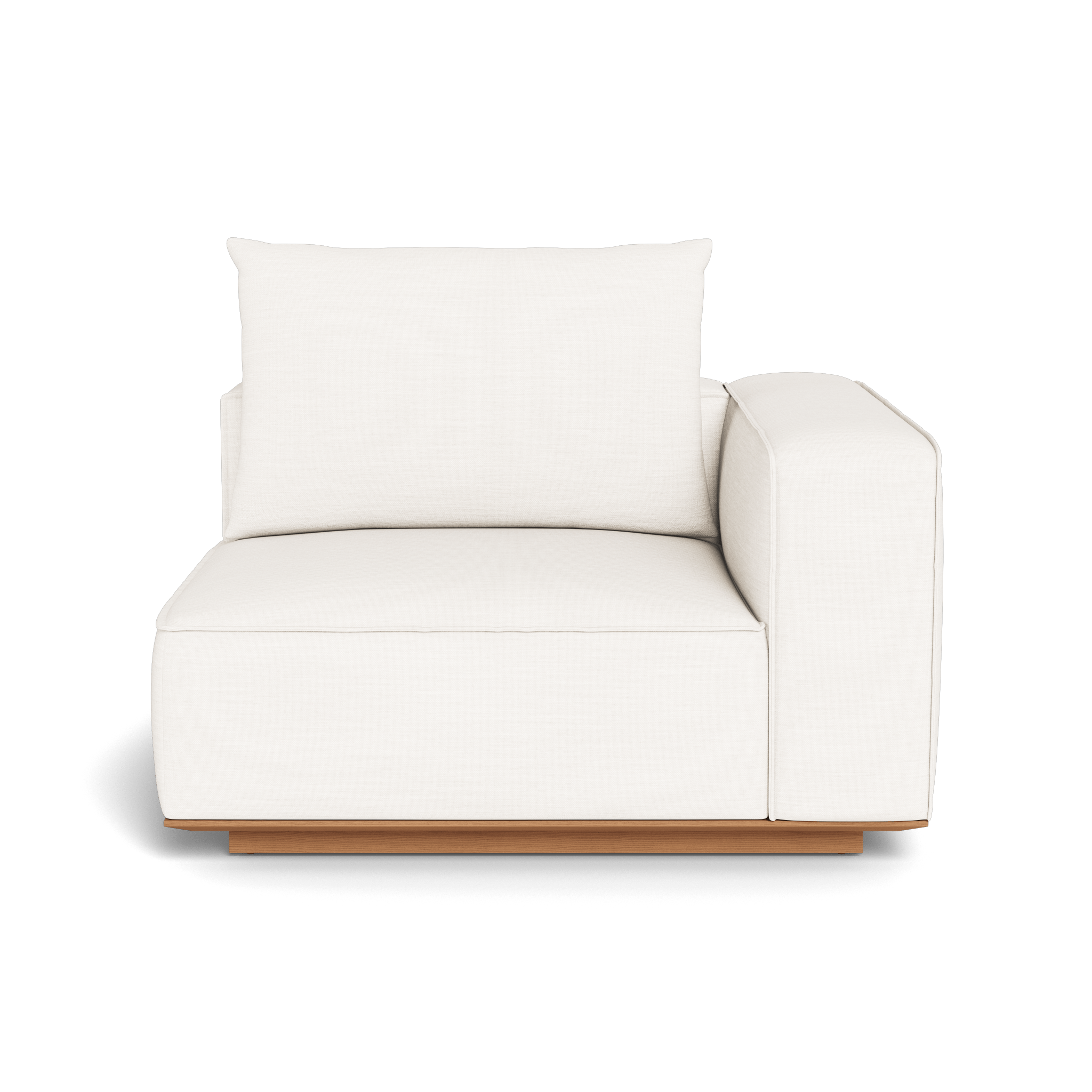 Santorini Outdoor Corner Right Sectional Sofa Set - Modern Patio Furniture for Garden, Backyard, and Poolside Relaxation