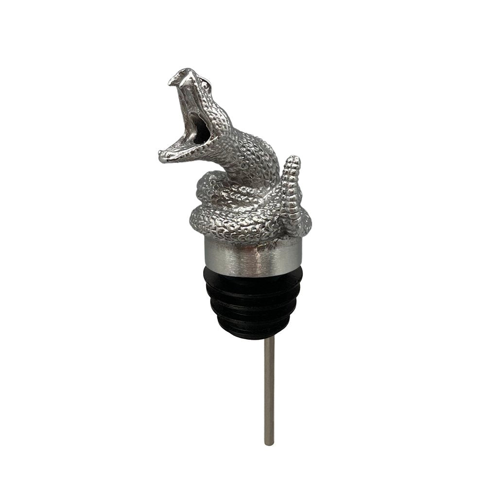 Premium Rattlesnake Wine Pourer - Drip-Free Spout for Red & White Wine - Perfect for Home Bars, Restaurants & Gifts