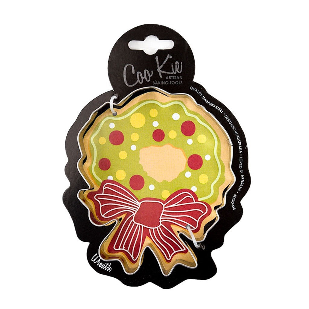 Premium Coo Kie Wreath Cookie Cutter Set - Stainless Steel Christmas Baking Tools for Holiday Cookies, DIY Decor & Gift Making