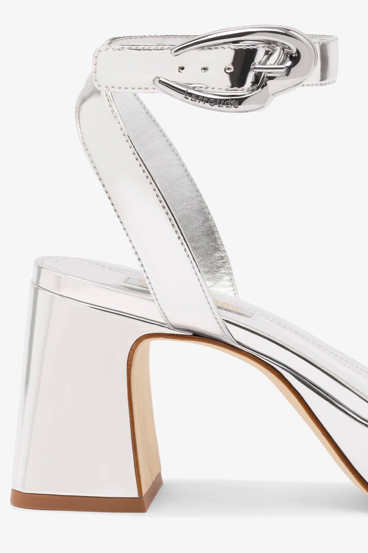Dolly Verona Low Heel Sandals for Women - Silver Mirror Finish | Comfortable Summer Shoes for Beach, Party & Casual Wear