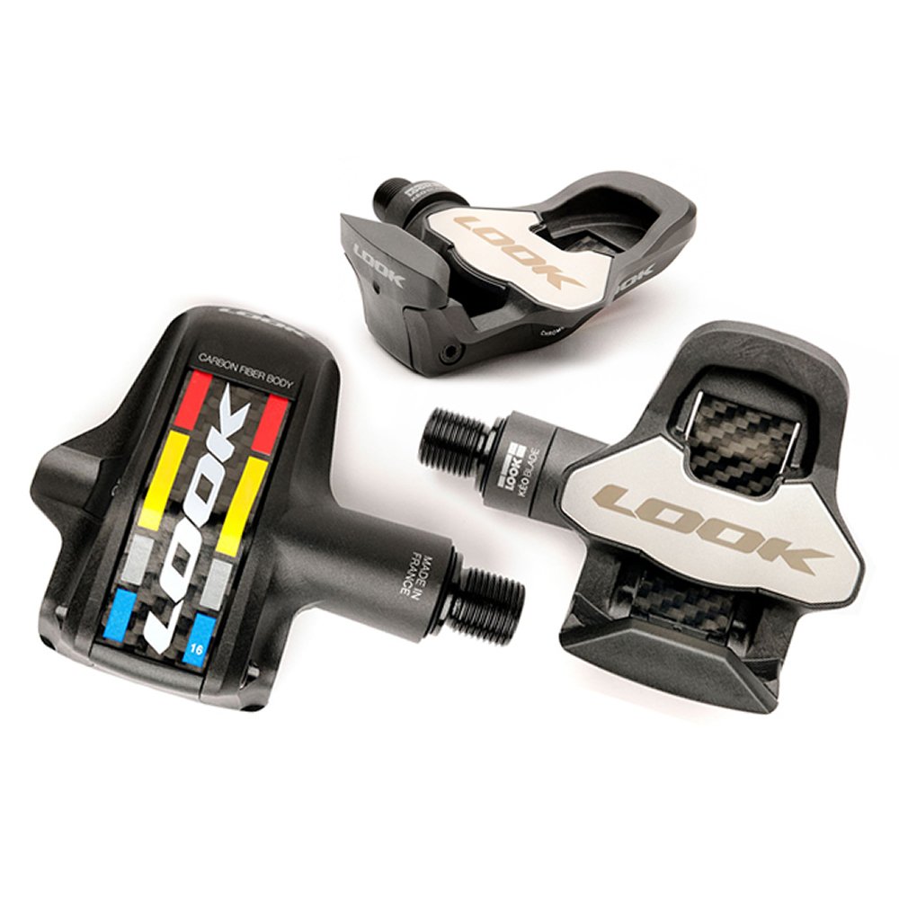 Look Keo Blade 2 Pro Team Titanium 16 Classic Mondrian Logo Cycling Pedals - Premium Road Bike Pedals for Professional Cyclists & Performance Riders - Ideal for Road Racing, Training & Endurance Cycling
