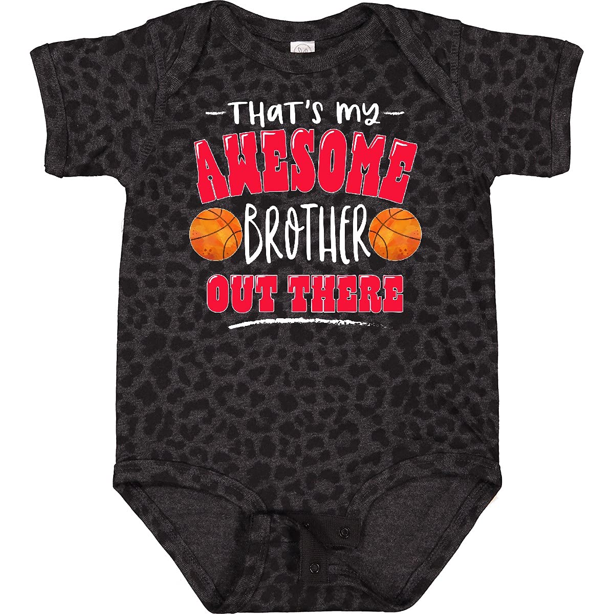 Inktastic Awesome Brother Basketball Baby Bodysuit - Perfect Gift for Siblings