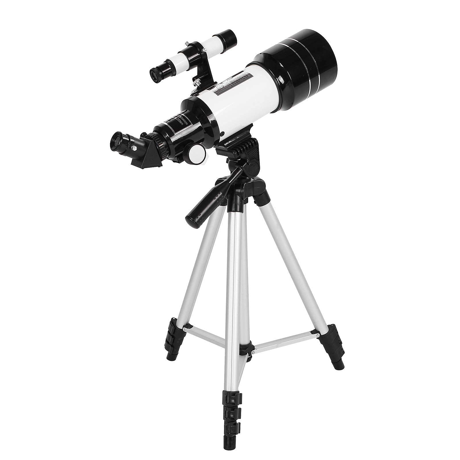 150X High Power Monocular Telescope with 70mm Aperture - Astronomical Refractor Spotting Scope for Adults, Includes 5×24 Finder Scope, Tripod, Moon Filter & 3X Barlow Lens - Perfect for Stargazing, Bird Watching, Camping & Outdoor Adventures