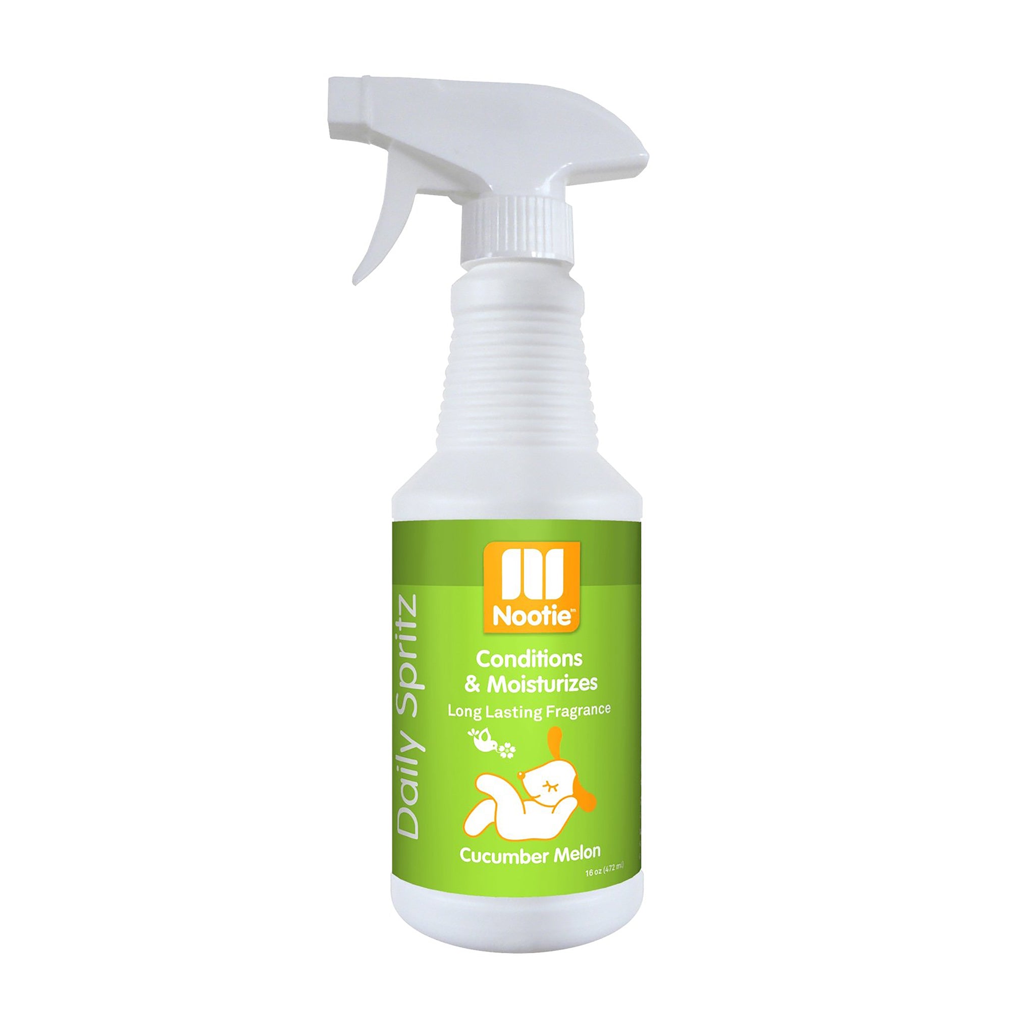 Nootie Daily Spritz Conditioning & Moisturizing Spray for Dogs - Cucumber Melon Scent | Pet Grooming & Detangling Solution for Shiny, Healthy Coat | Perfect for Daily Use & Between Baths
