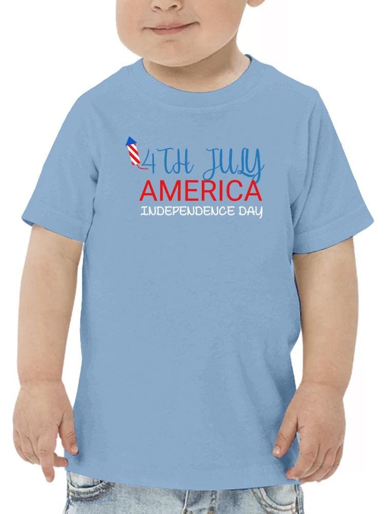 Smartprints Patriotic 4th of July American Flag T-Shirt for Toddlers - Comfortable Kids Independence Day Outfit for BBQ, Fireworks & Family Celebrations