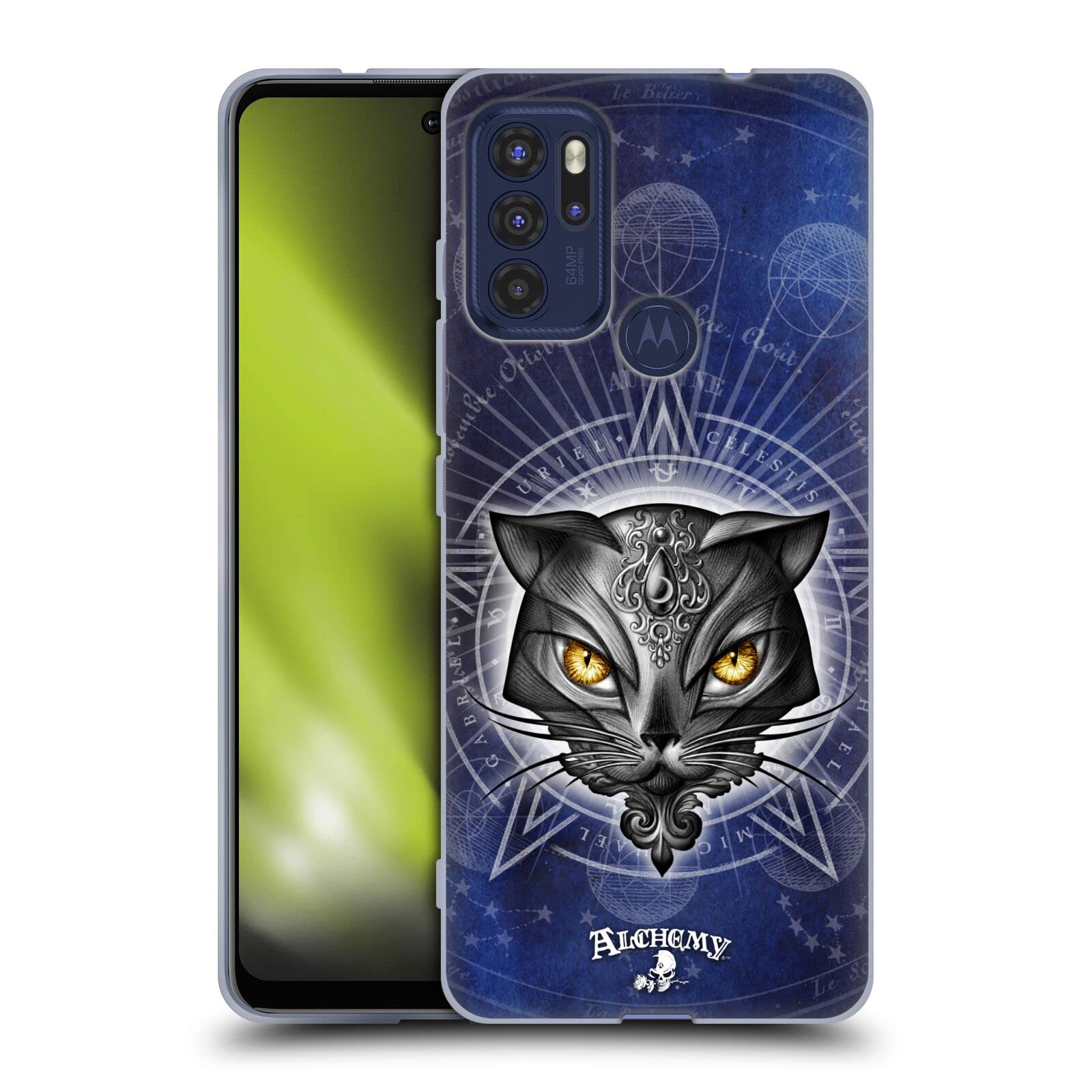 Alchemy Gothic Star of Ailouros Cats Soft Gel Case for Motorola Moto G60S - Stylish Protective Cover for Daily Use & Gift Giving