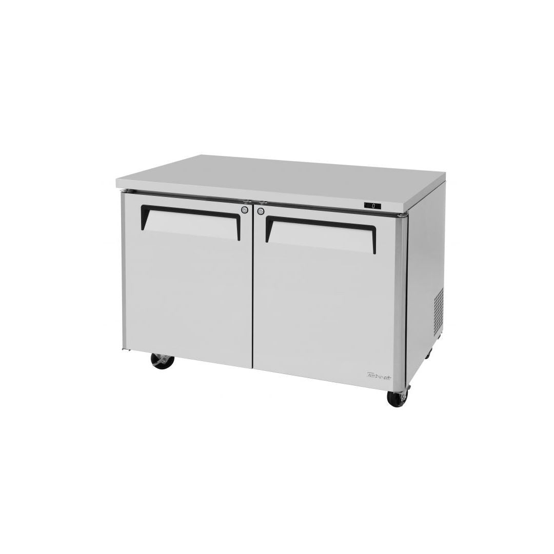 Turbo Air M3 Series 48-Inch Undercounter Freezer with 2 Solid Doors - Compact Commercial Freezer for Restaurants, Bars, and Convenience Stores