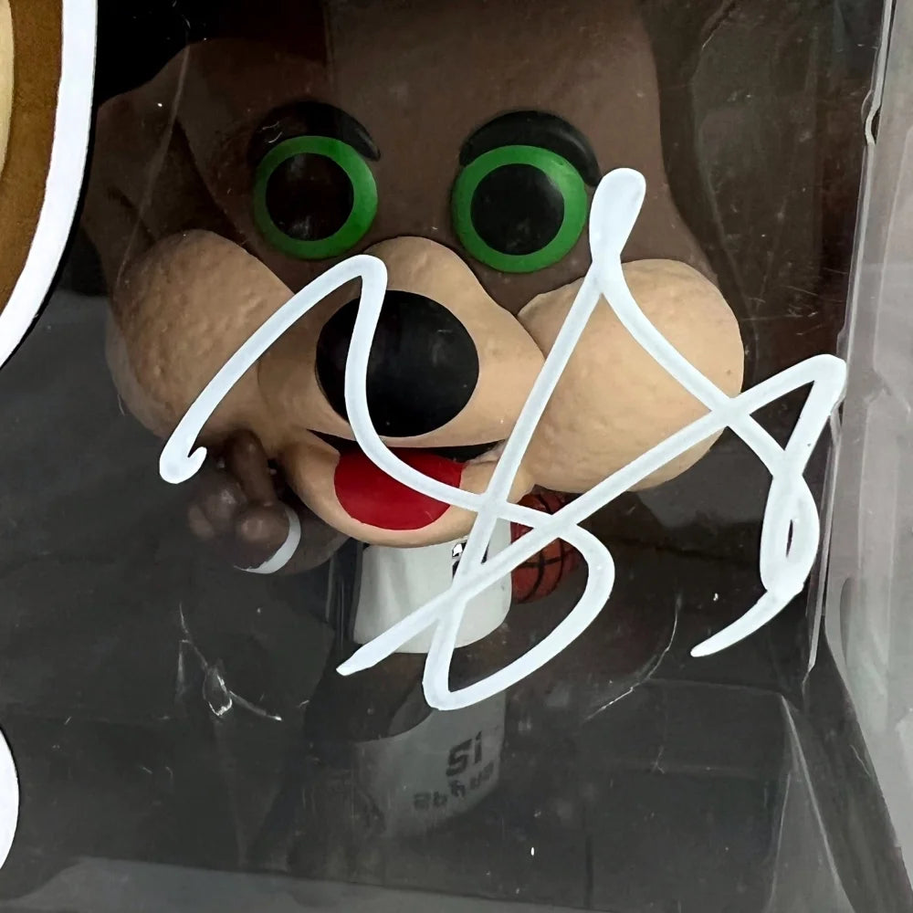 Jeremy Sochan Autographed San Antonio Spurs Coyote Funko Pop Vinyl Figure with JSA COA - NBA Mascot Collectible #06 - Perfect for Basketball Fans, Sports Memorabilia Collectors, and Pop Culture Enthusiasts