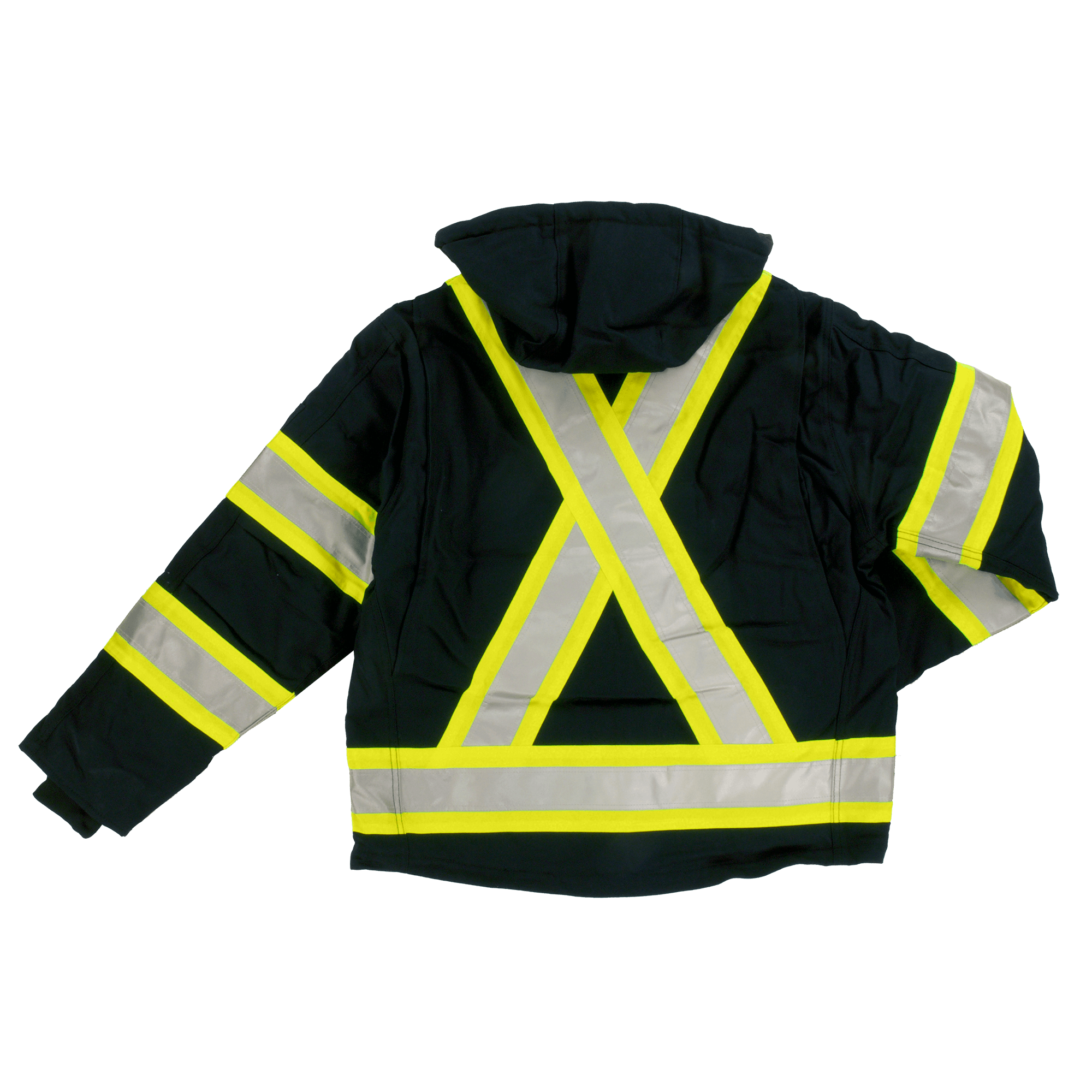 Tough Duck S457 Heavy Duty Safety Jacket - High Visibility Workwear for Construction, Road Work & Outdoor Safety