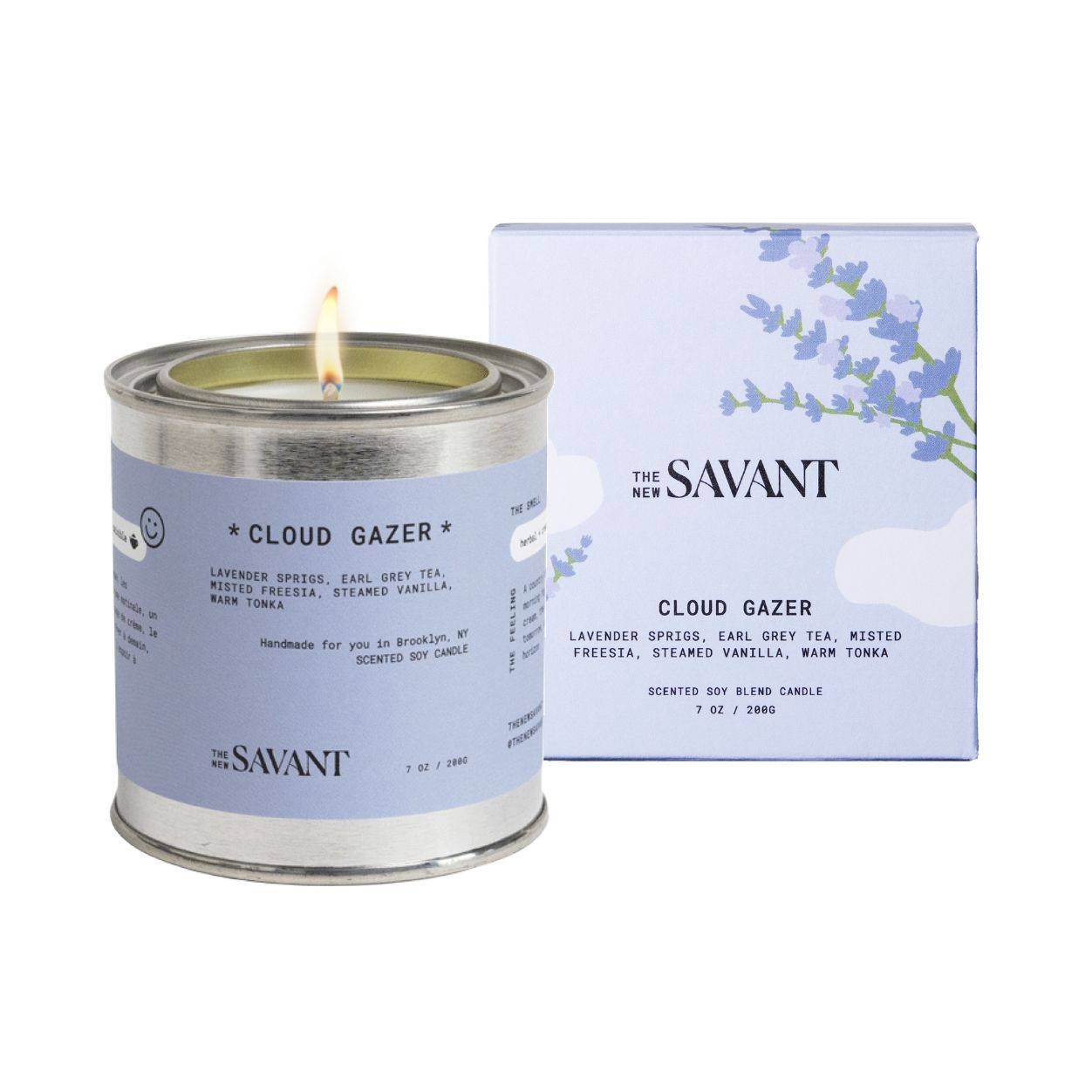 Cloud Gazer Scented Soy Candle - Relaxing Aromatherapy for Home, Spa & Meditation | Handmade in USA