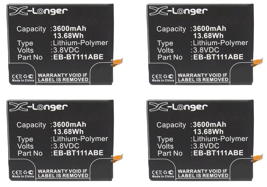 Synergy Digital Tablet Batteries - 4-Pack Replacement for Samsung T3600E Tablet (Li-Pol 3.8V 3600mAh) | Compatible with Lego DL0DA18As/9-B Battery | Perfect for Extended Gaming, Travel & Business Use
