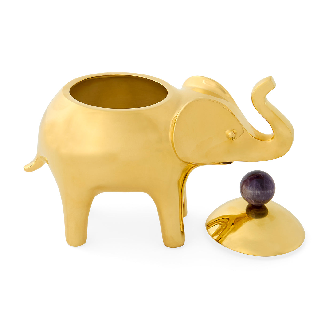 Handcrafted Brass Elephant Jewelry Box - Elegant Storage for Rings, Necklaces & Trinkets - Perfect for Home Decor, Gift Giving & Travel Organizer