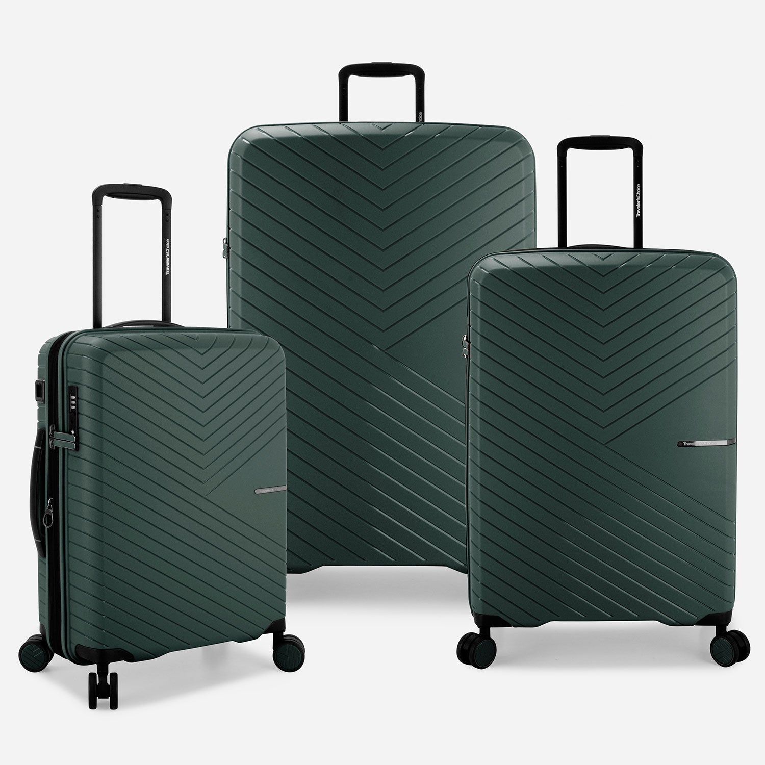 Vale 3-Piece Luggage Set with Spinner Wheels - Lightweight Expandable Suitcase for Travel, Carry-On & Checked Bag - Perfect for Business Trips, Vacations & Family Holidays