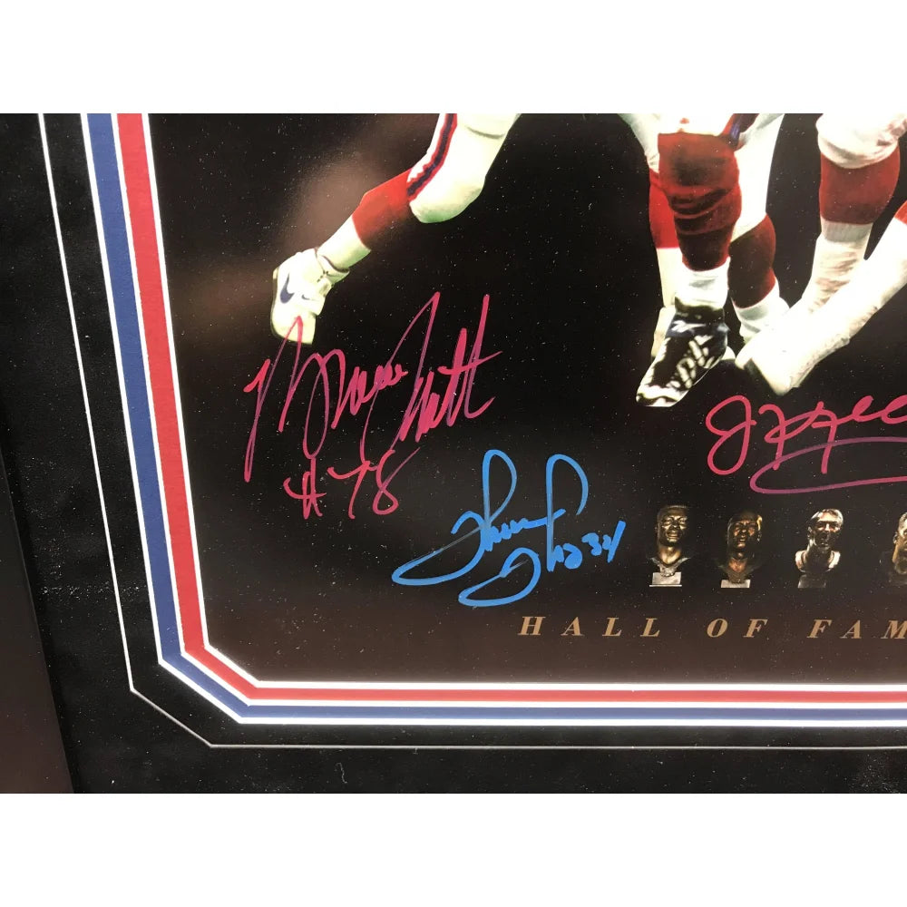 Buffalo Bills Hall of Famers (4) Signed 16x20 Framed Limited Edition #D/25 with JSA COA - Perfect for Sports Memorabilia Collectors & Bills Fans
