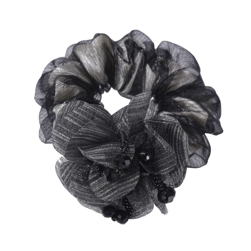 Elegant Women's Crystal Embellished Fabric & Leather Hair Band - Perfect for Weddings, Parties, and Everyday Fashion Accessories