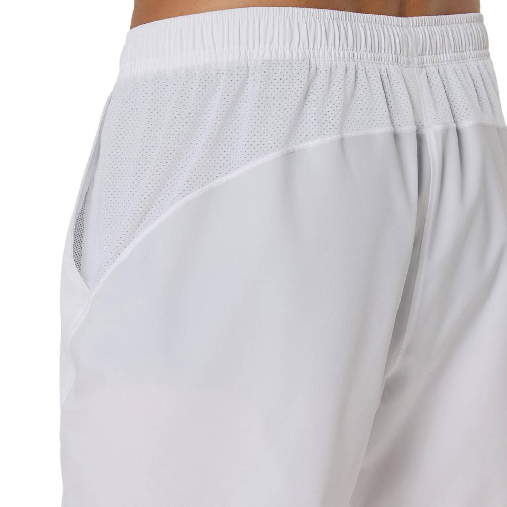 ASICS Men's Court 7 Inch Athletic Shorts - Breathable Quick-Dry Tennis & Running Shorts for Men (Brilliant White) | Perfect for Gym, Workout & Casual Wear