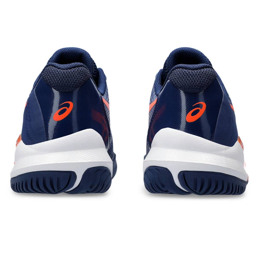 ASICS Gel Challenger 14 Men's Tennis Shoes - Lightweight Performance Court Shoes for Men with Shock Absorption (Blue/Orange) | Ideal for Competitive Tennis Matches & Training Sessions