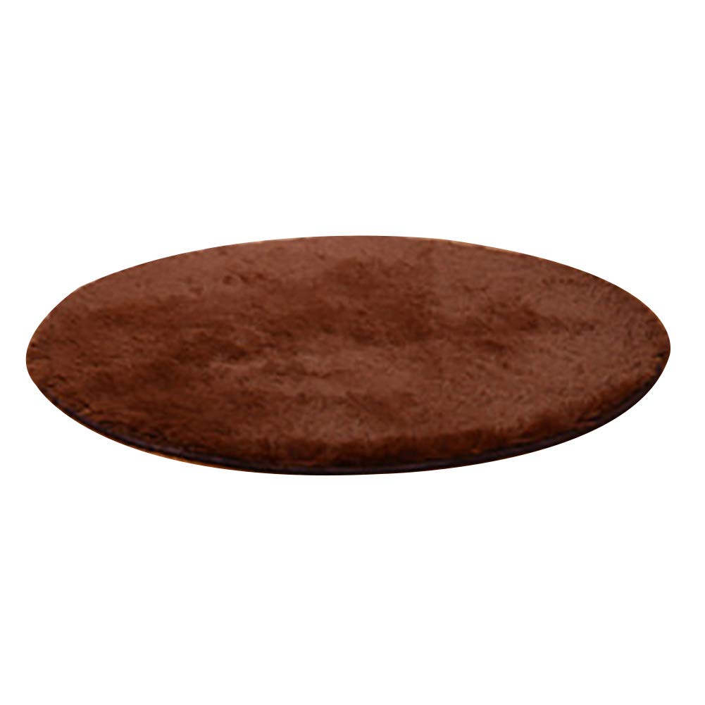 PERZOE 120cm Round Fluffy Soft Rug - Anti-Slip Floor Mat for Bedroom, Living Room, Nursery - Cozy Home Decor Carpet for Coffee Table Area