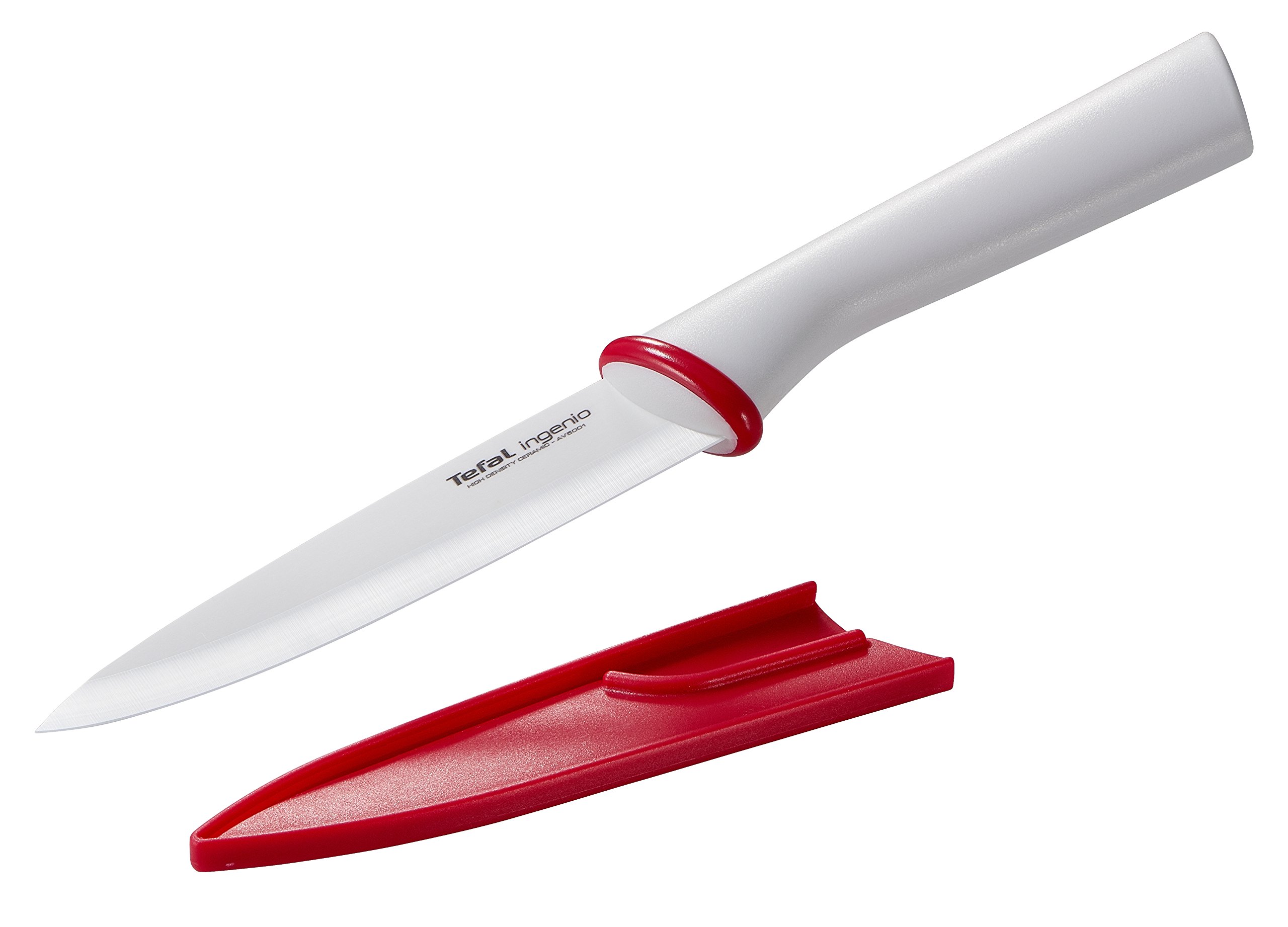 Tefal Ingenio K15301 Premium Ceramic Bread Knife - Sharp Stainless Steel Blade for Slicing Bread, Cake & Pastries - Perfect for Home Baking & Kitchen Use