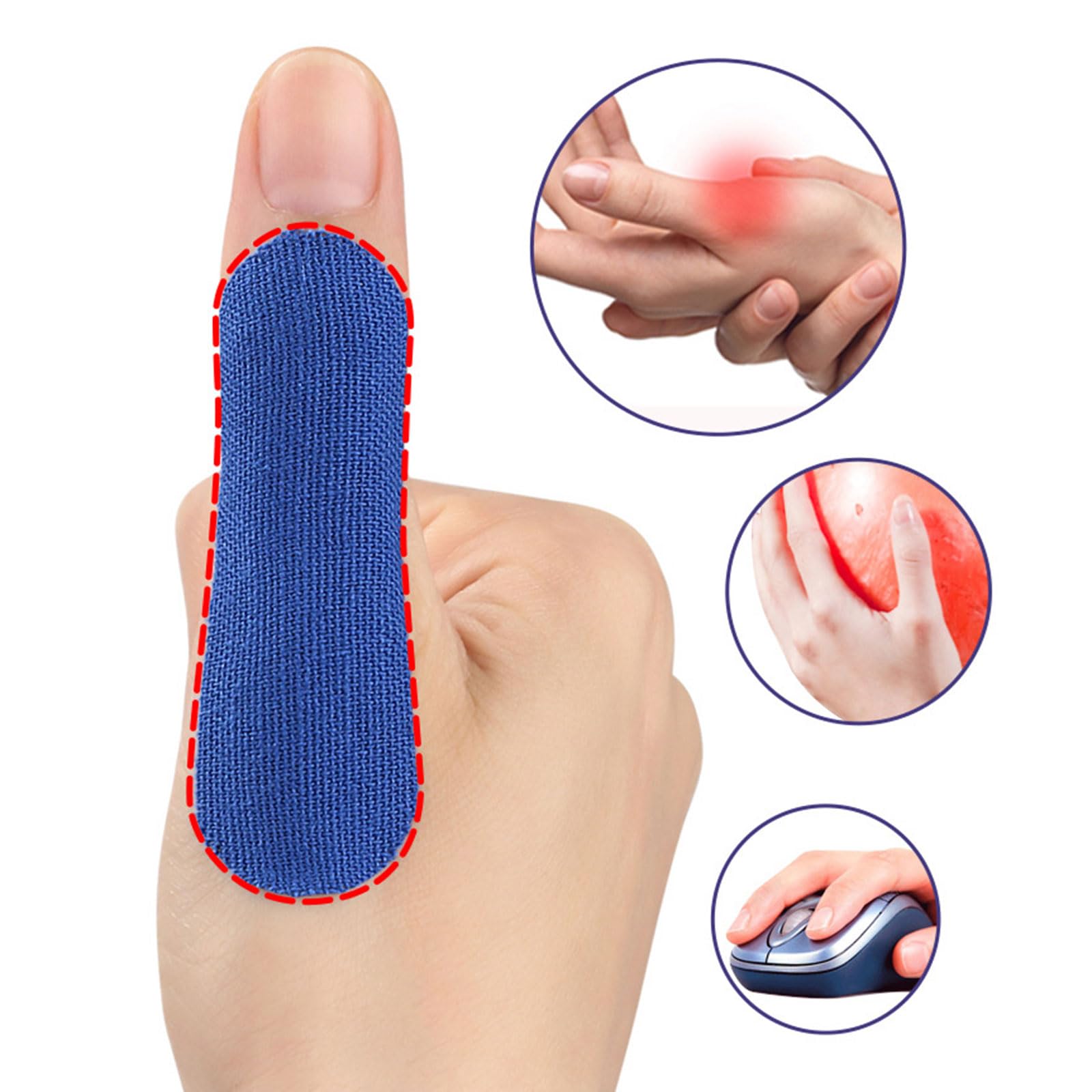 Montesy 100Pcs Finger Tape - Elastic Sports Tape for Thumb & Finger Protection - Ideal for Climbing, Weightlifting & Injury Prevention